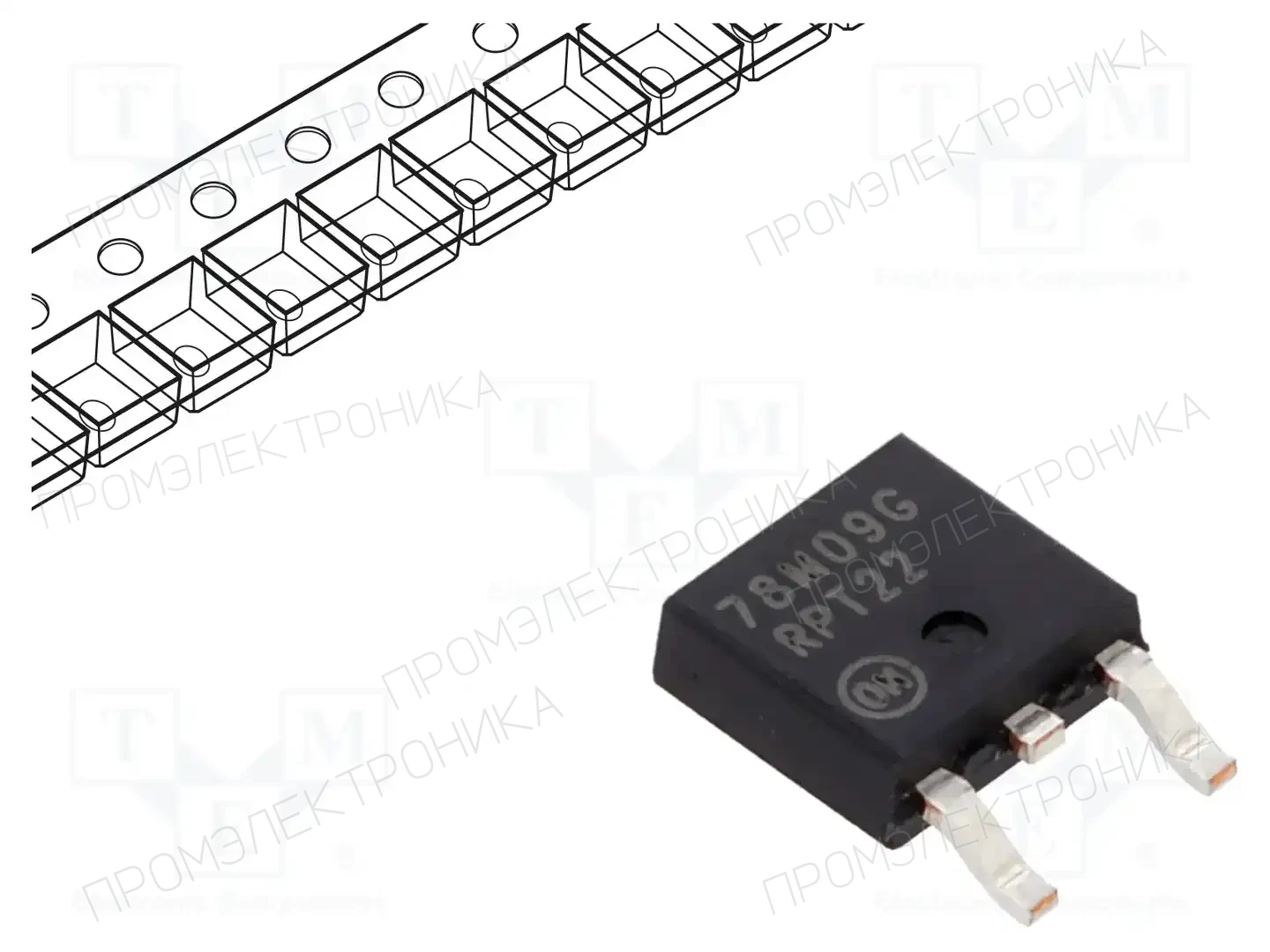 onsemi MC78M09CDTRKG — Стабилизаторы напряжения нерегулируемые