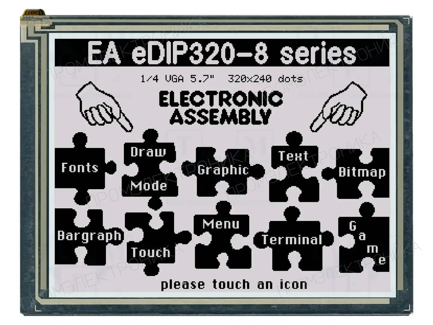 DISPLAY VISIONS EA EDIP320J-8LWT — Интеллигентные дисплеи