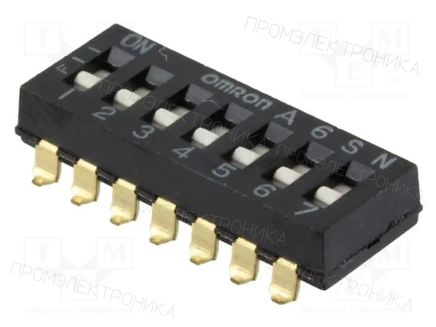OMRON Electronic Components A6SN-7102-P — Переключатели типа Dip-Switch