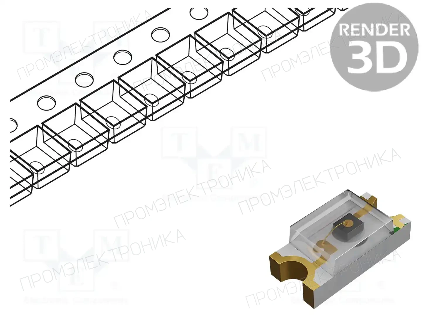 Token PT-A8-AC-1206-850 — Фототранзисторы