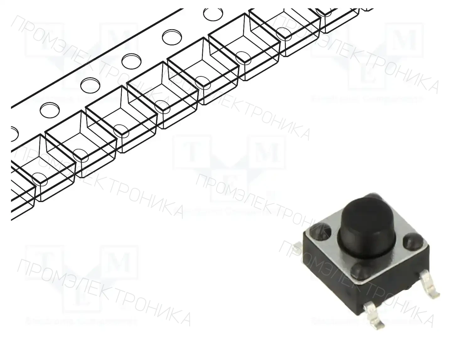 CONNFLY DS1042-03-119KKR16010 — Микропереключатели TACT