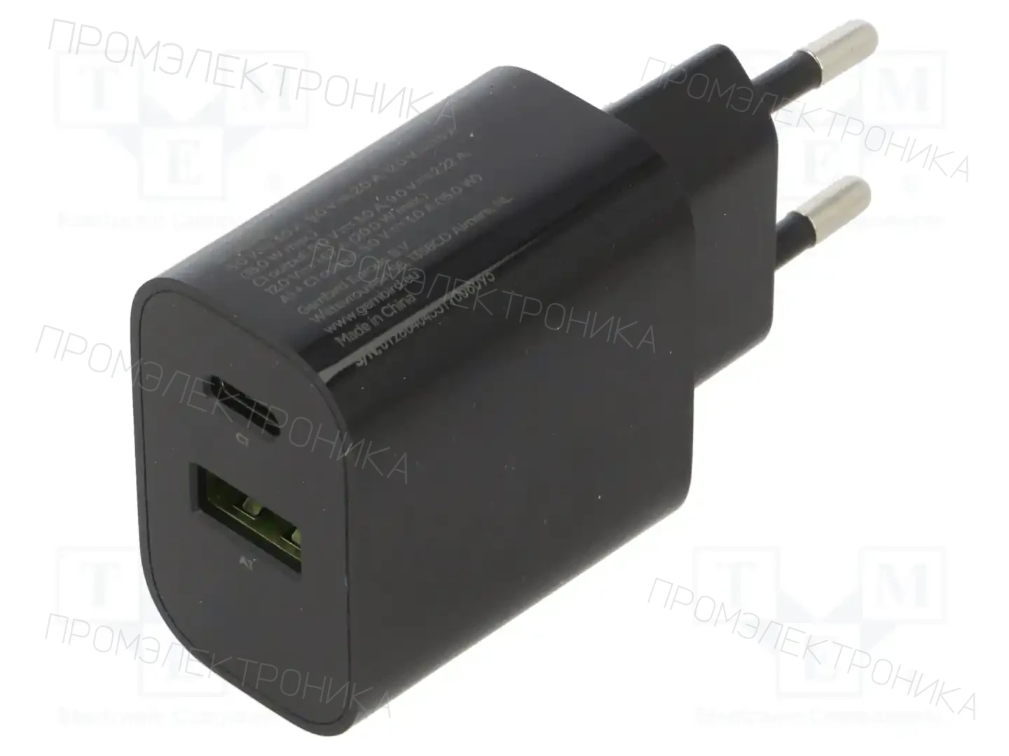 GEMBIRD TA-UC-PDQC20-01-BK — Штекерные блоки питания