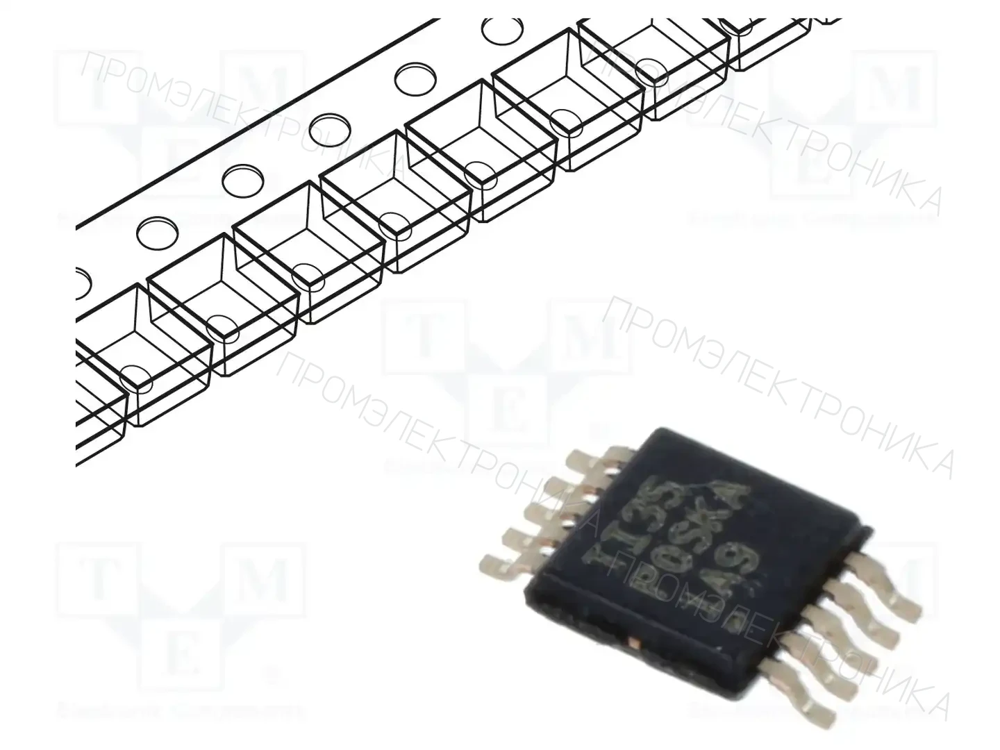 Texas Instruments TMUX1072DGSR — Мультиплексоры и переключатели аналог