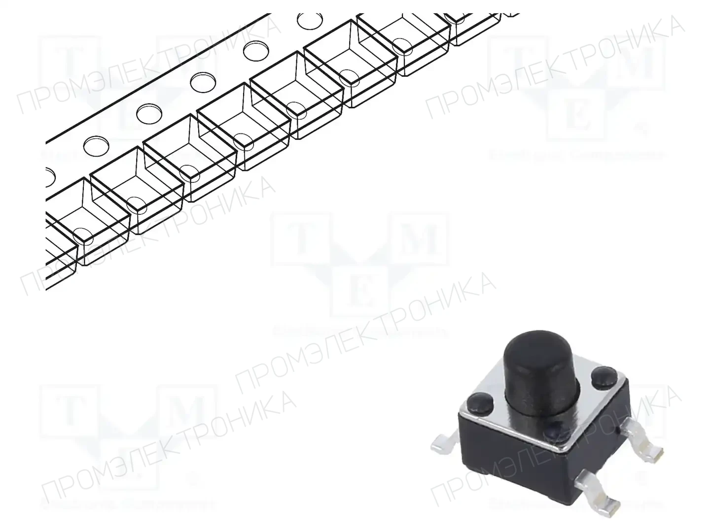 E-SWITCH TL3305BF160QG — Микропереключатели TACT
