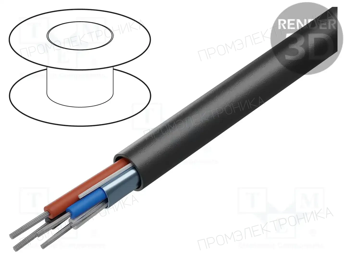 BELDEN 1502R 010500 — Провода многожильные экранированные