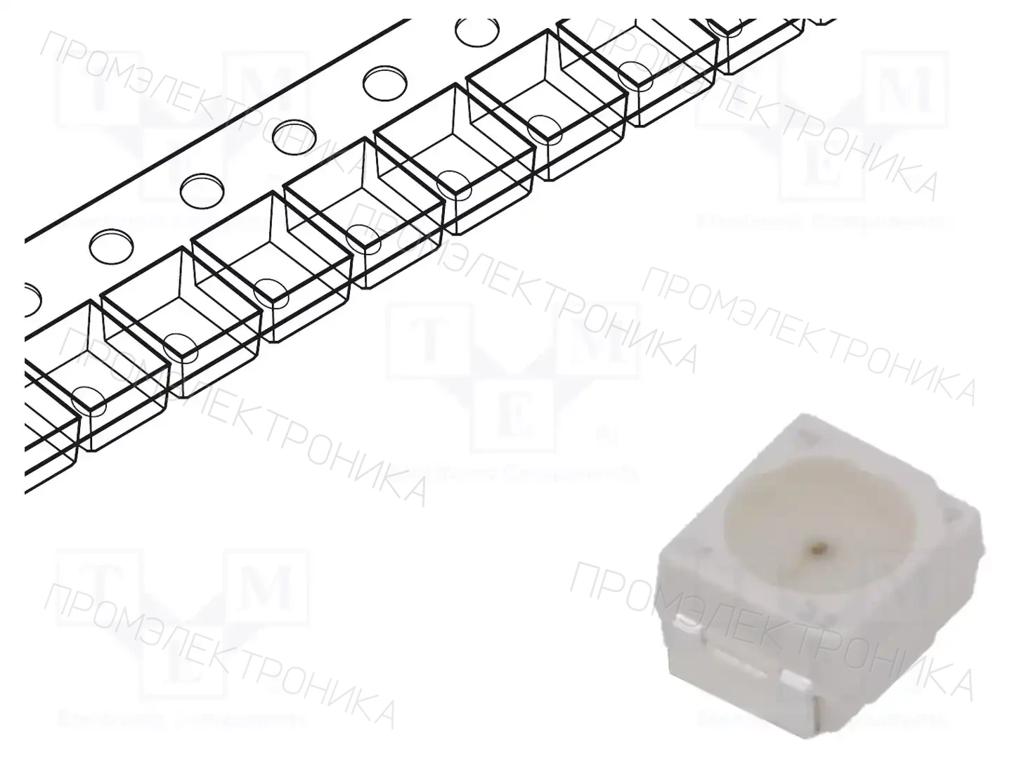 KINGBRIGHT ELECTRONIC KA-3528SYC — Светодиоды SMD цветные
