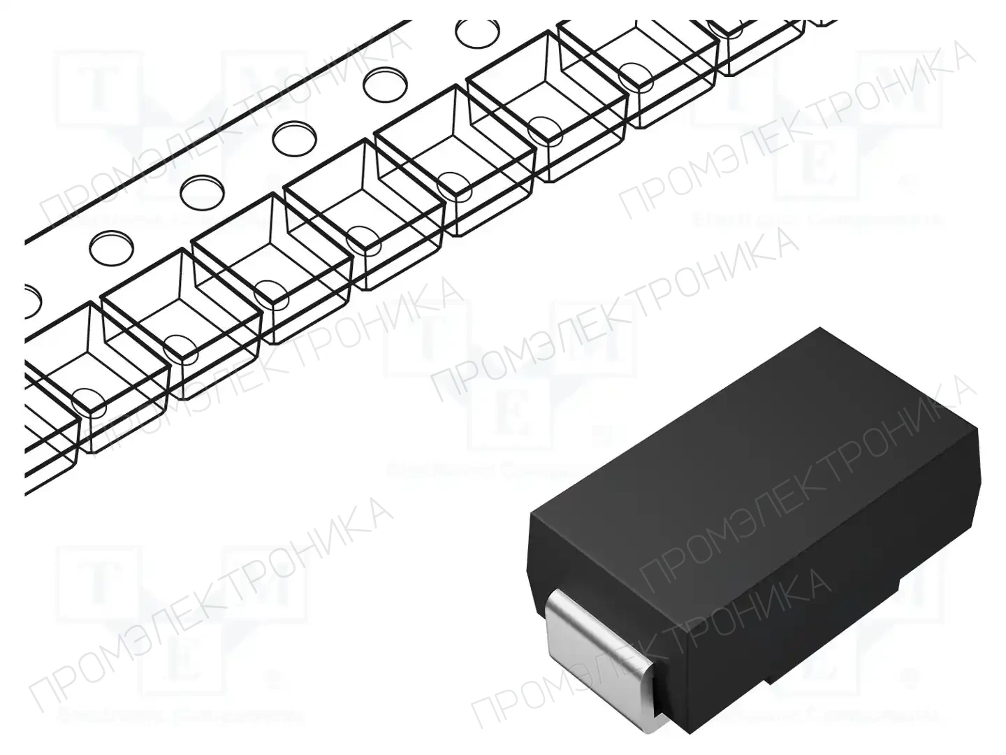 EATON ELECTRONICS 10BJ18A — Диоды TVS SMD однонаправленные