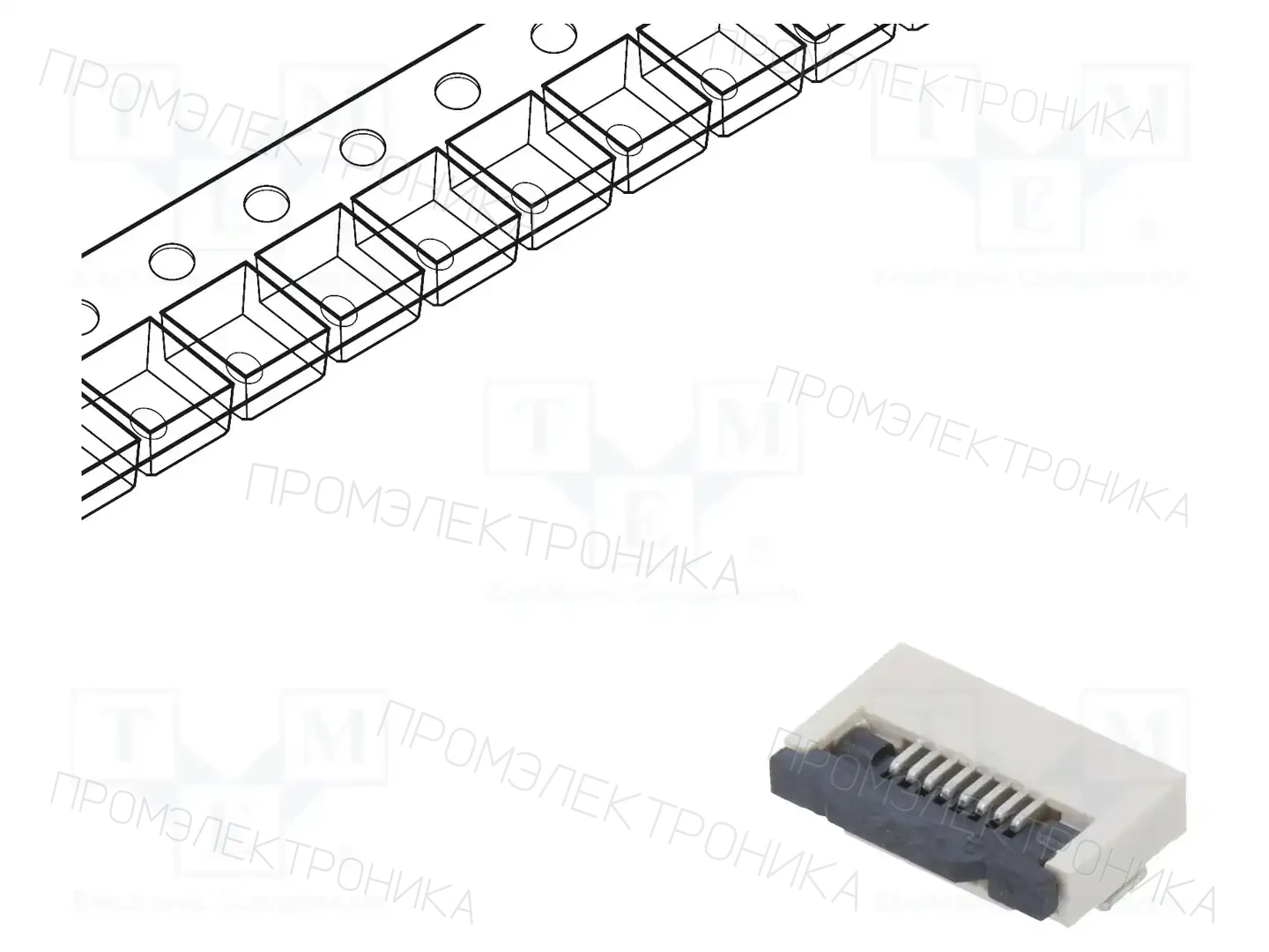 CONNFLY DS1020-11-8VBT1-R — Разъeмы FFC/FPC растр 0,5мм