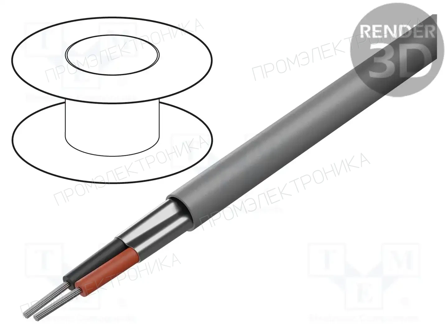 ALPHA WIRE 1212C SL001 — Провода многожильные экранированные