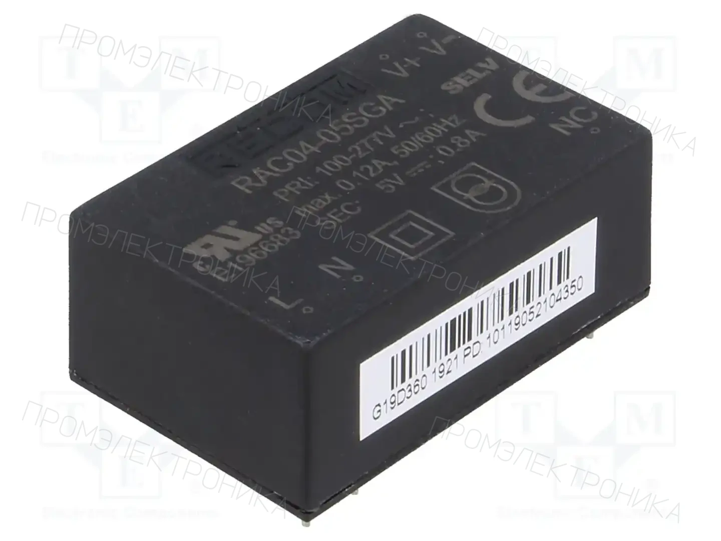 RECOM RAC04-05SGA — Преобразователи AC/DC для PCB