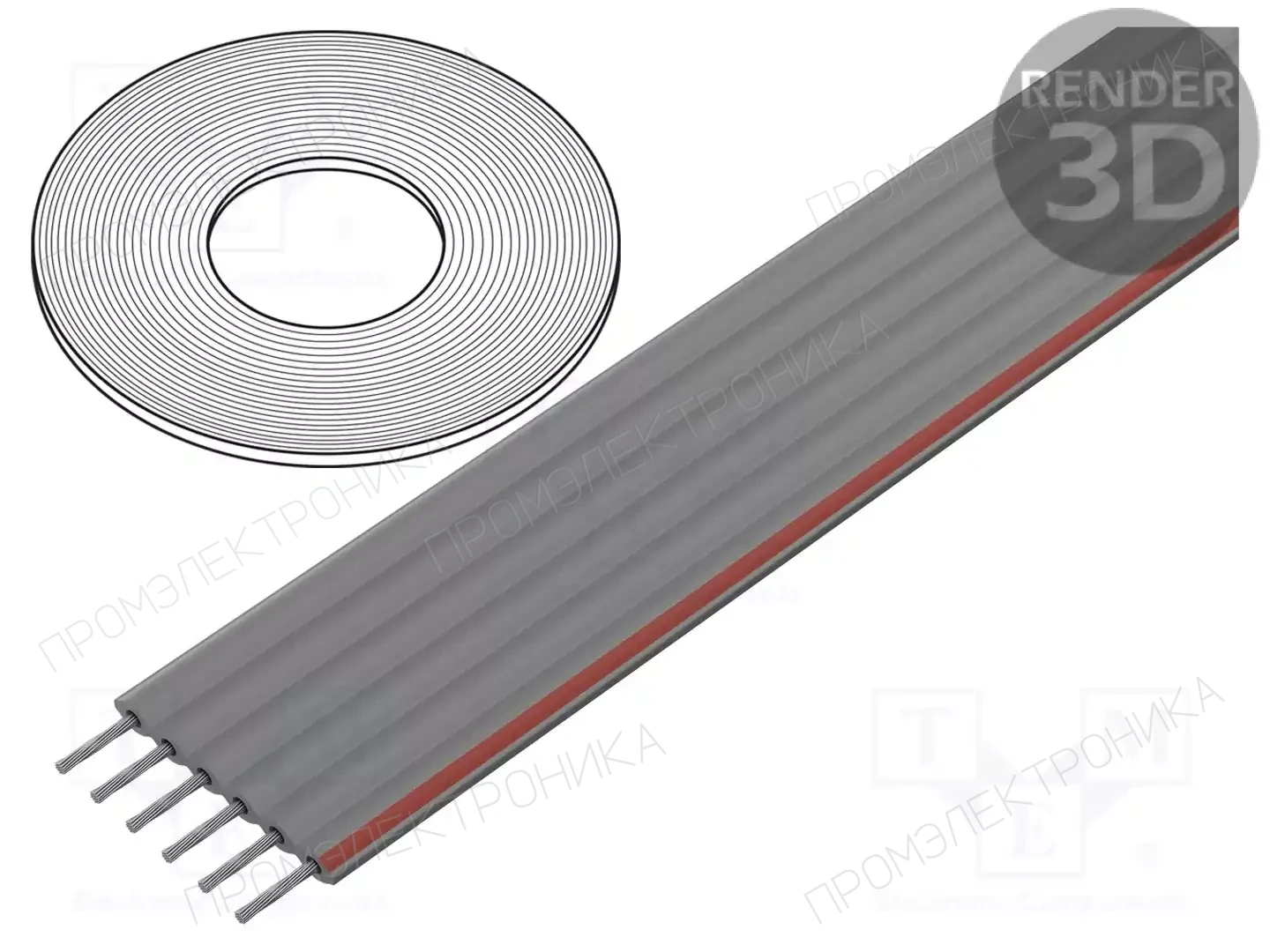 CONNFLY DS1057-06A282R-30.5 — Провода ленточные одноцветные