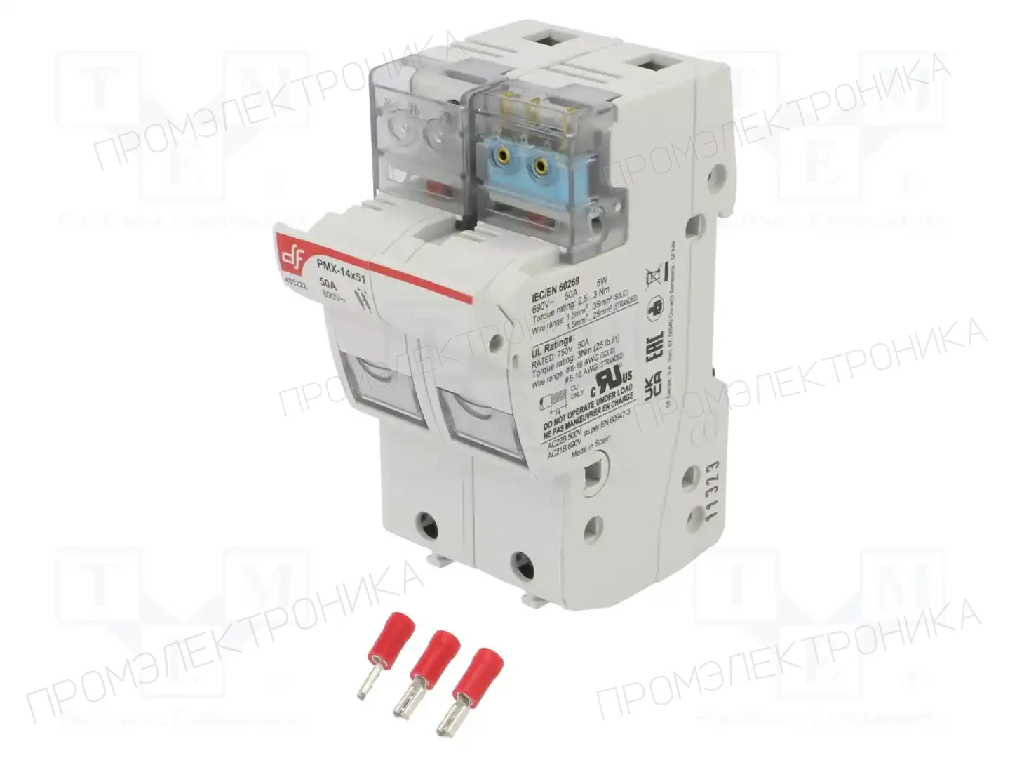 DF ELECTRIC 485222 — Гнезда предохранительные на DIN-рейку