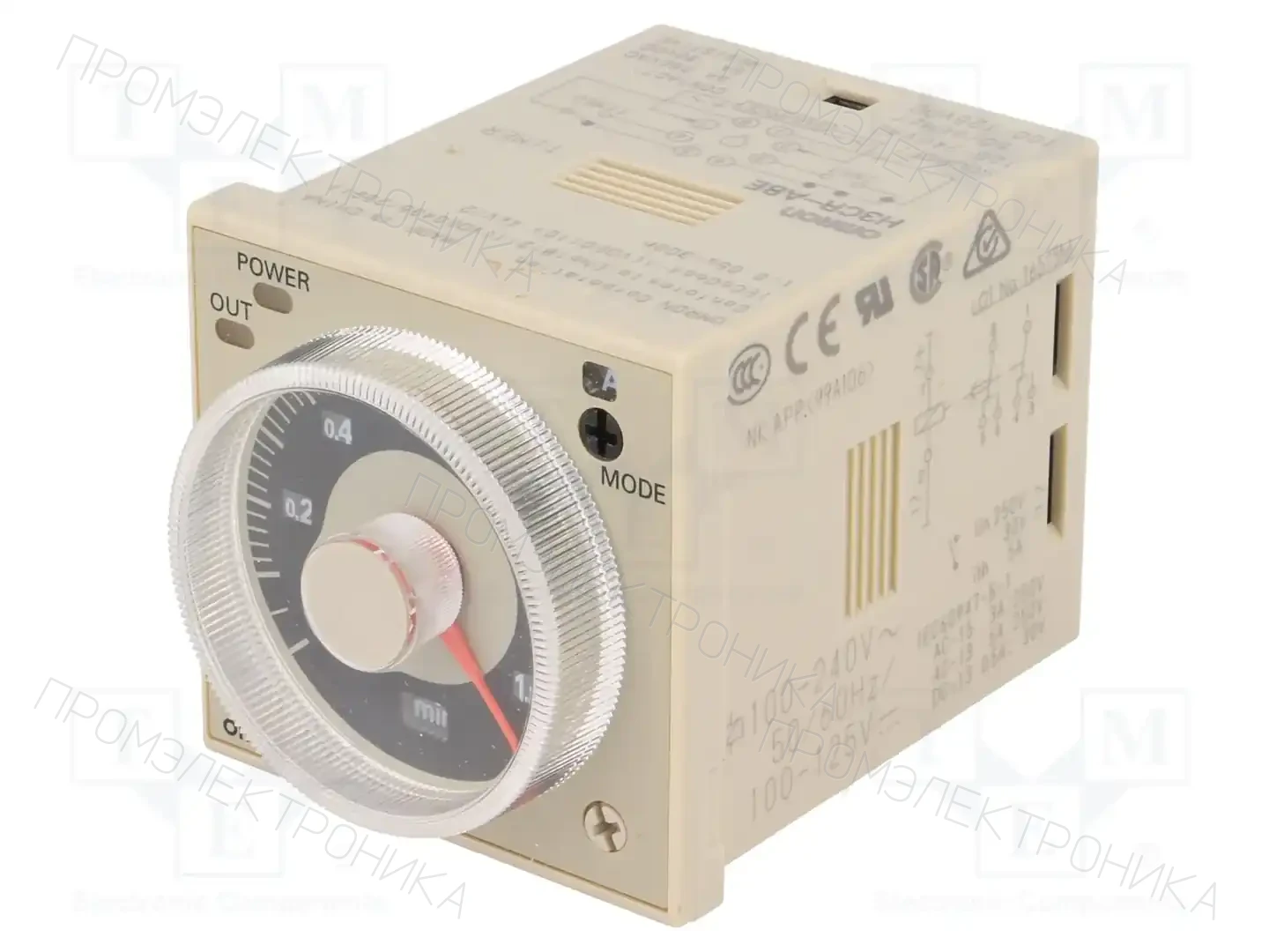 OMRON H3CR-A8E 100-240AC/100-125DC — Временные аналоговые реле