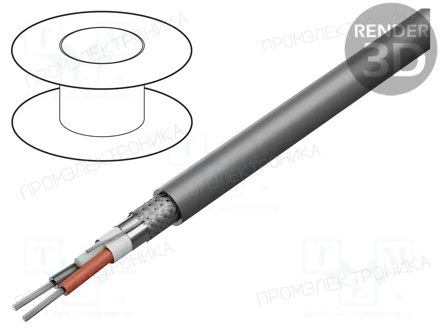 ALPHA WIRE 86202CY SL005 — Провода многожильные экранированные