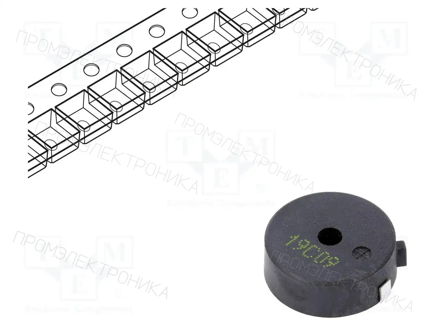 Cre-sound Electronics LPT1760CS-HS-12-4.0-15-R — Сигнализаторы пьезоэлект. без генератора