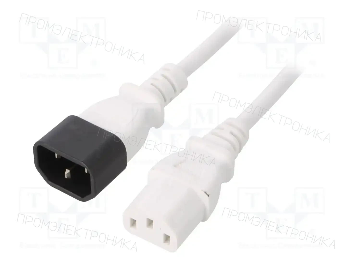 LIAN DUNG LT-602+501 H05VV-F 0.75/3C WHT 1M — Кабели питания компьютерные и универс