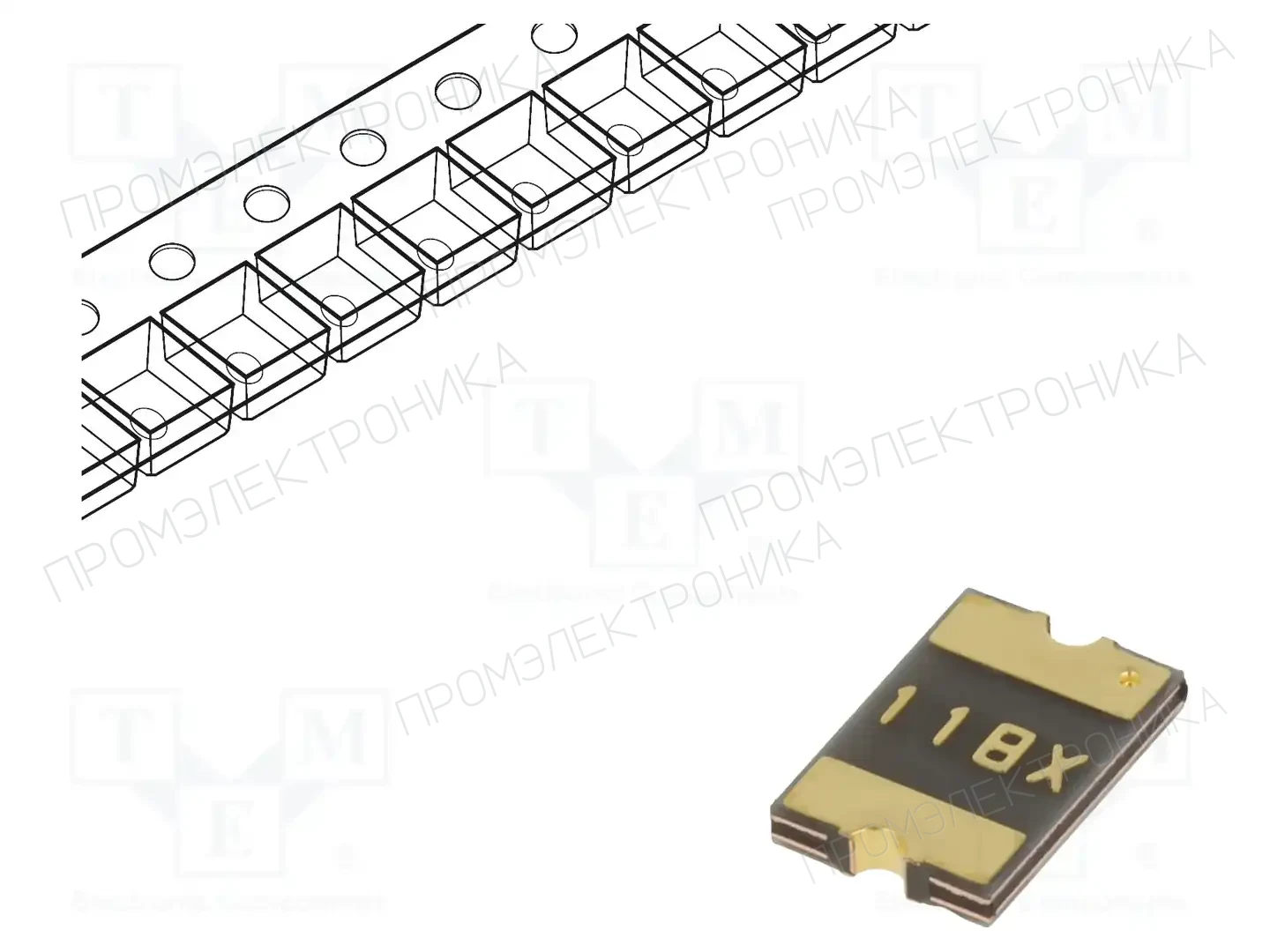 BOURNS MF-MSMF110-2 — Предохранители полимерные SMD