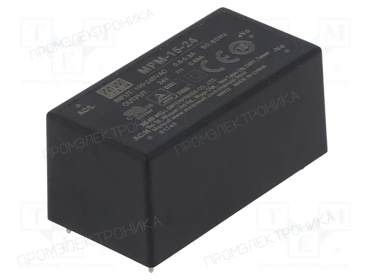 MEAN WELL MPM-15-24 — Преобразователи AC/DC для PCB