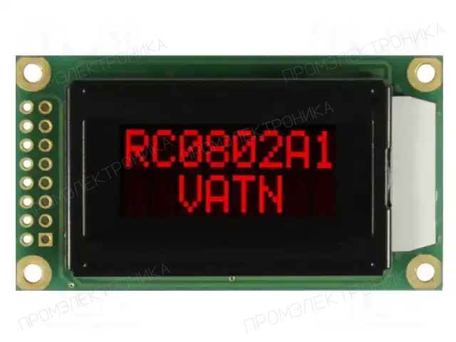 RAYSTAR OPTRONICS RC0802A1-LLR-JWVE — Дисплеи LCD буквенно-цифровые