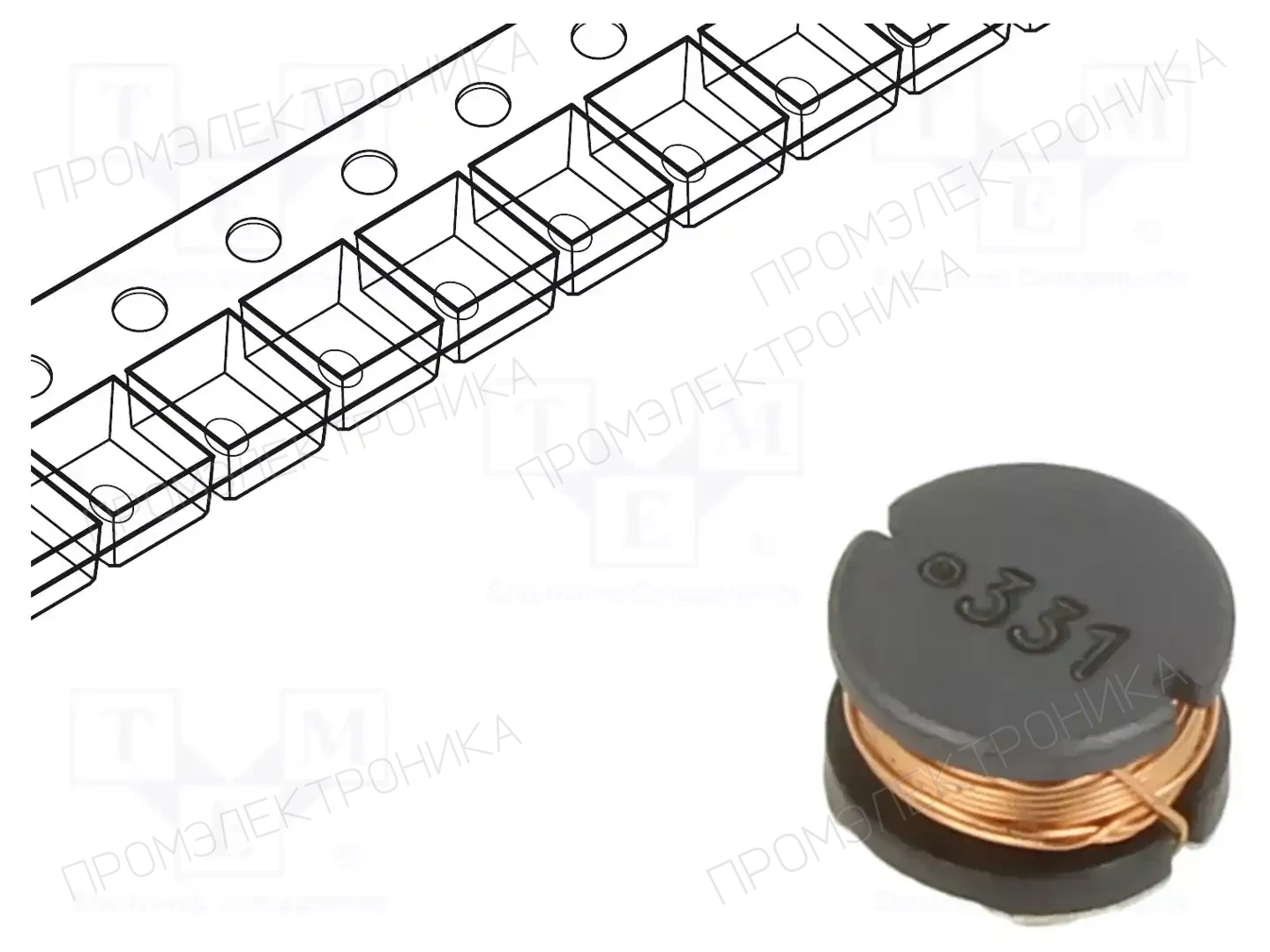 BOURNS SDR0805-331KL — Дроссели