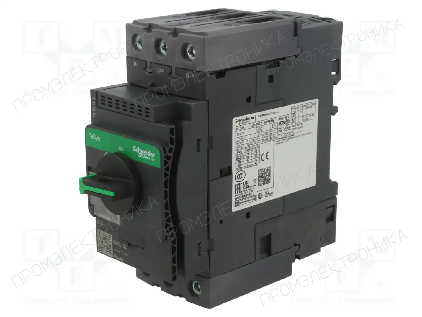 SCHNEIDER ELECTRIC GV3L32 — Выключатели двигательные