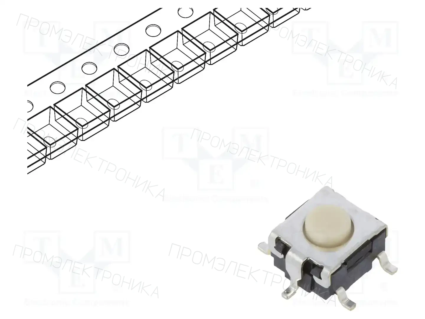 OMRON Electronic Components B3S1100P — Микропереключатели TACT