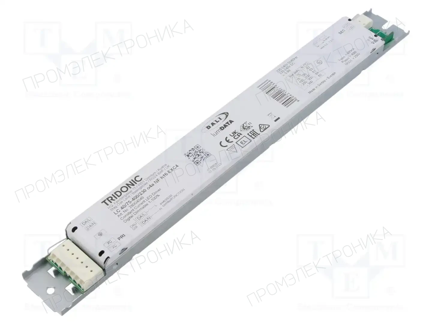 TRIDONIC LC 40/75-400/230 O4A NF H16 EXC4 — Блоки питания для LED