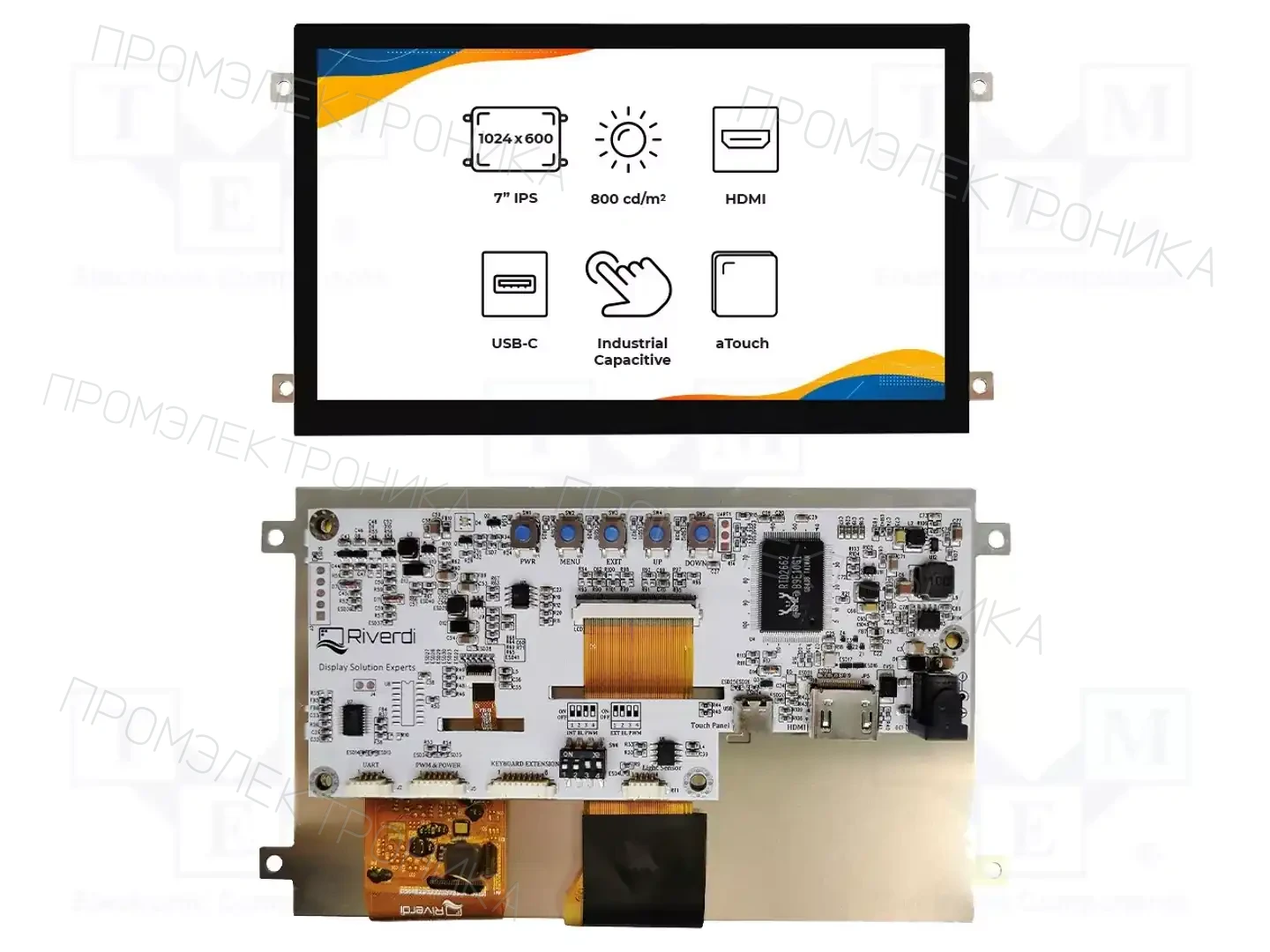 Riverdi SM-RVT70HSHFWCA0 — Интеллигентные дисплеи