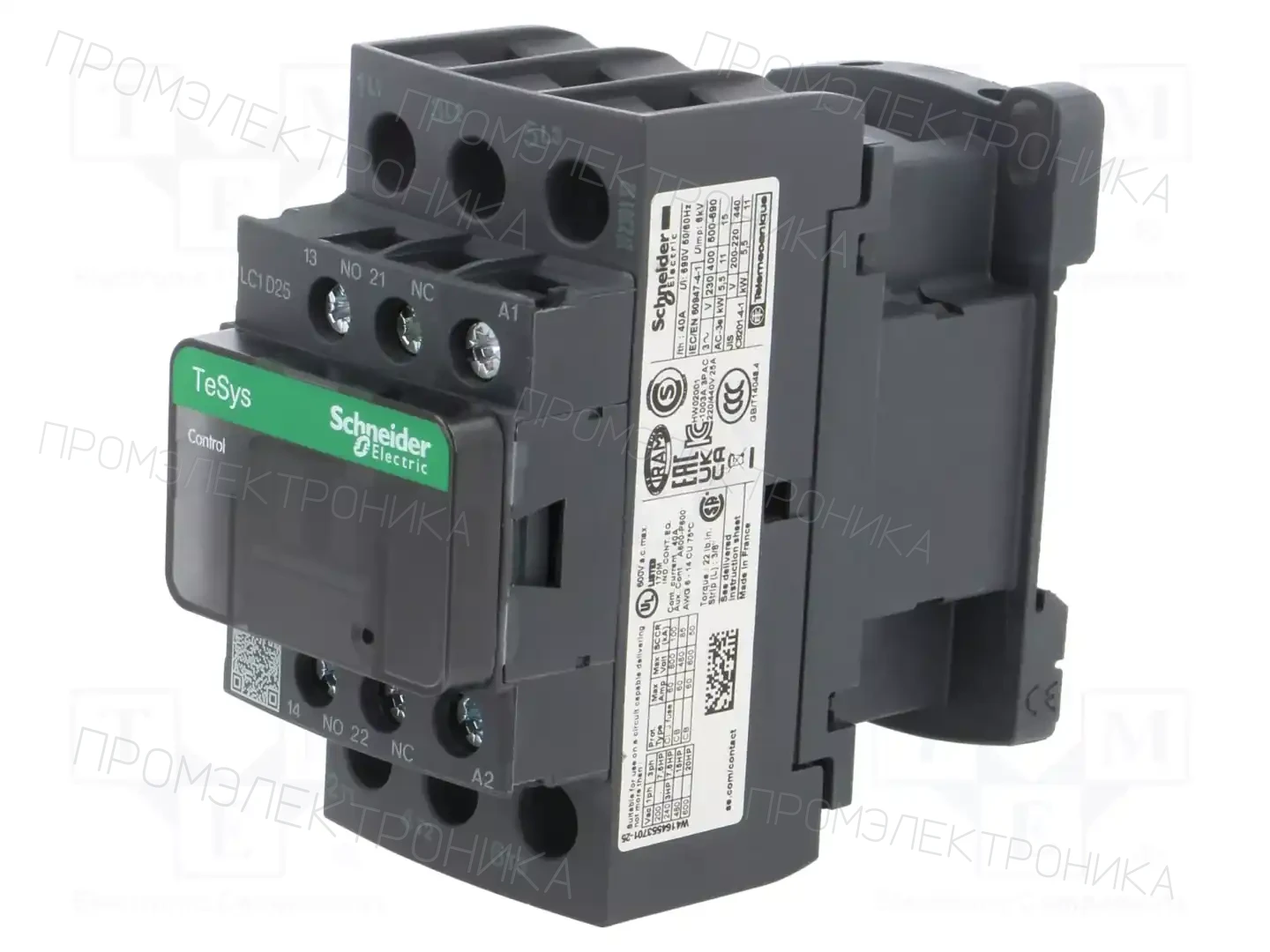 SCHNEIDER ELECTRIC LC1D25BD — Контакторы - главные модули