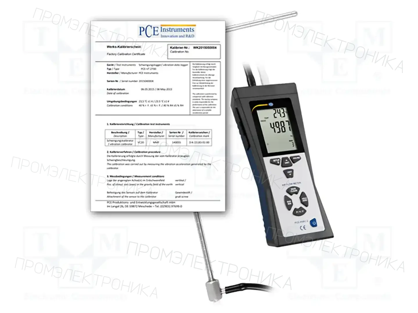 PCE INSTRUMENTS PCE-HVAC 2-ICA — Манометры и измерители давления