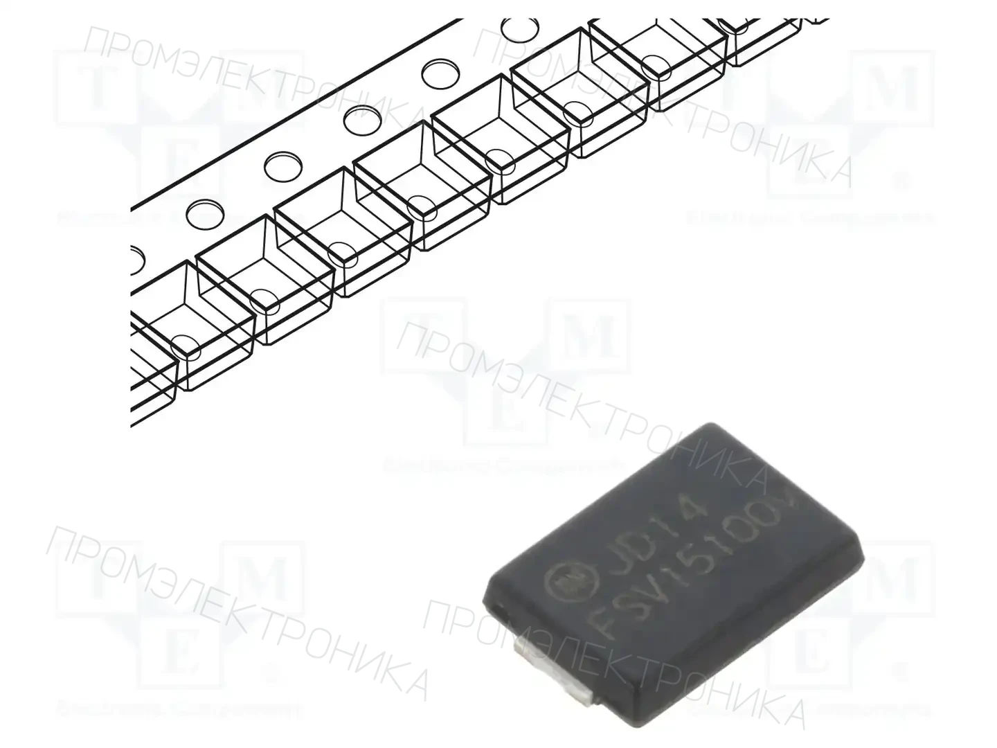 onsemi FSV15100V — Диоды Шотки SMD