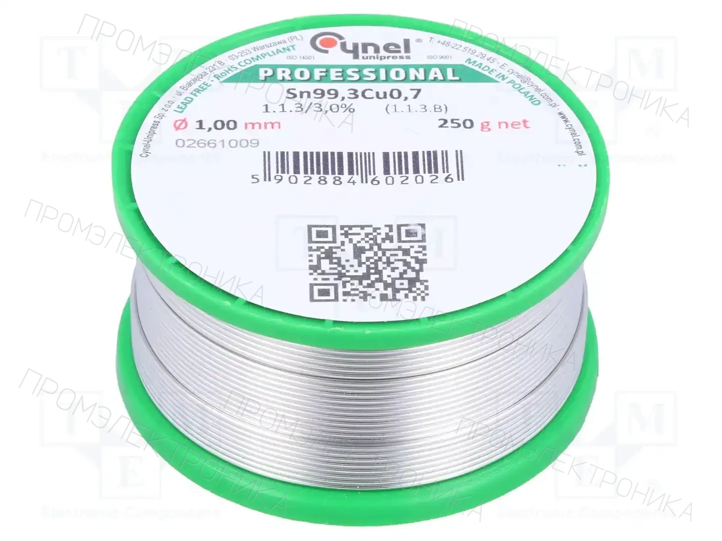 CYNEL SN99C-1.0/0.25 — Паяльные провода бессвинцовые