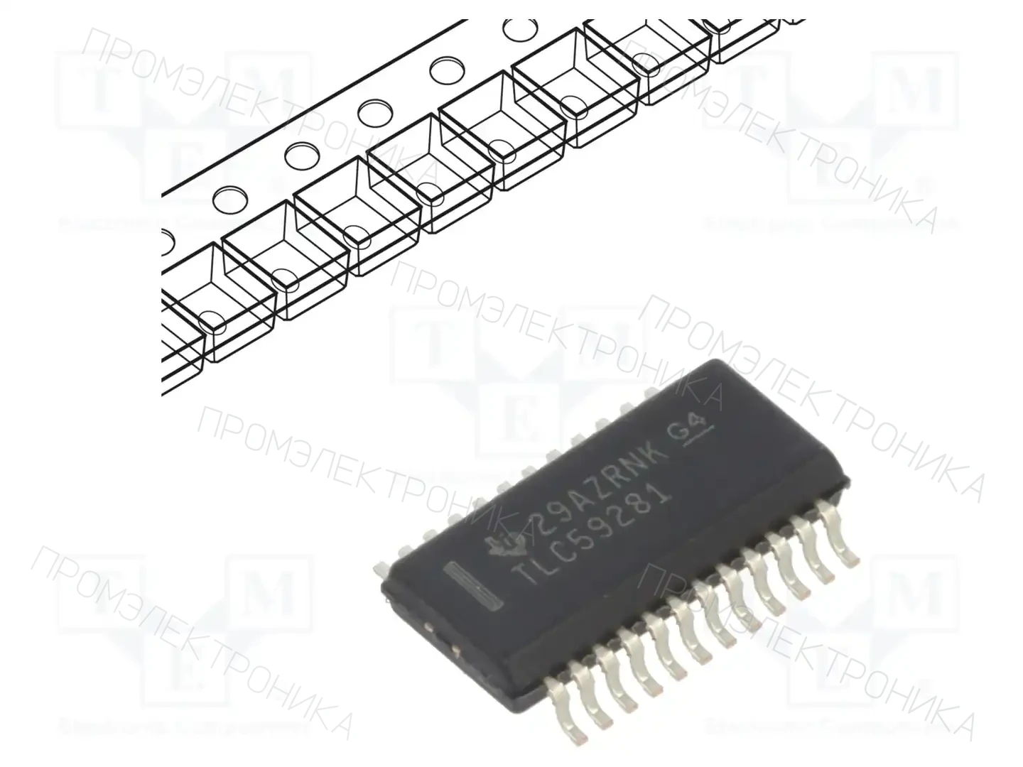 Texas Instruments TLC59281DBQR — Светодиодные драйверы