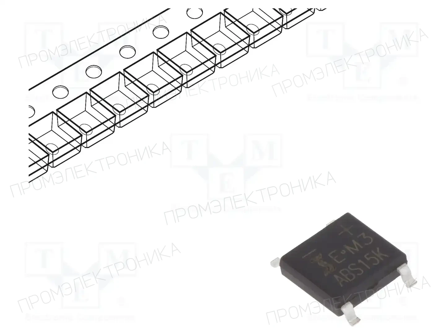 DIOTEC SEMICONDUCTOR ABS15K — Однофазные мосты диодные SMD/THT