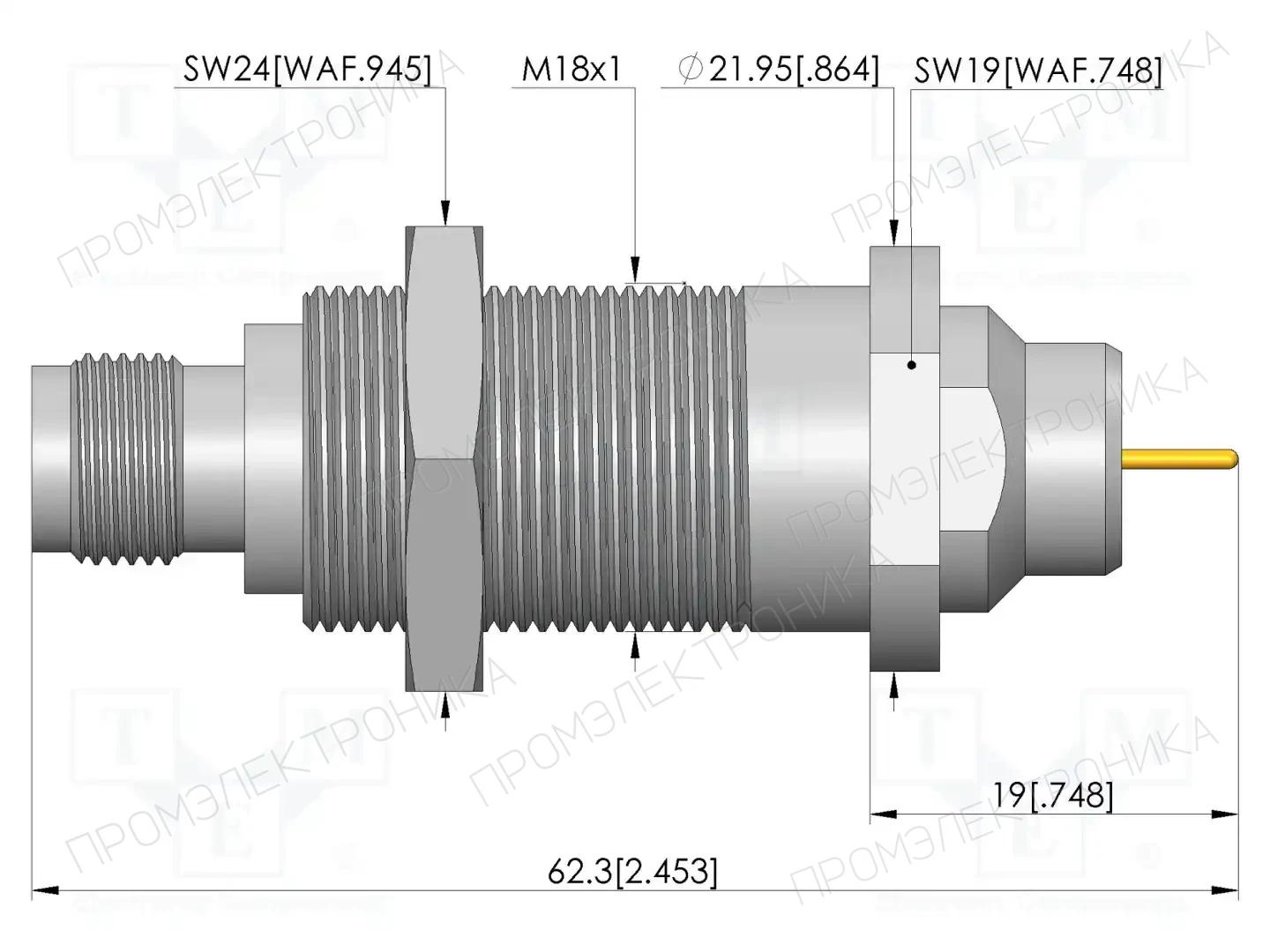 INGUN HFS-409 305 100 A 8343 MF — Измерительные щупы