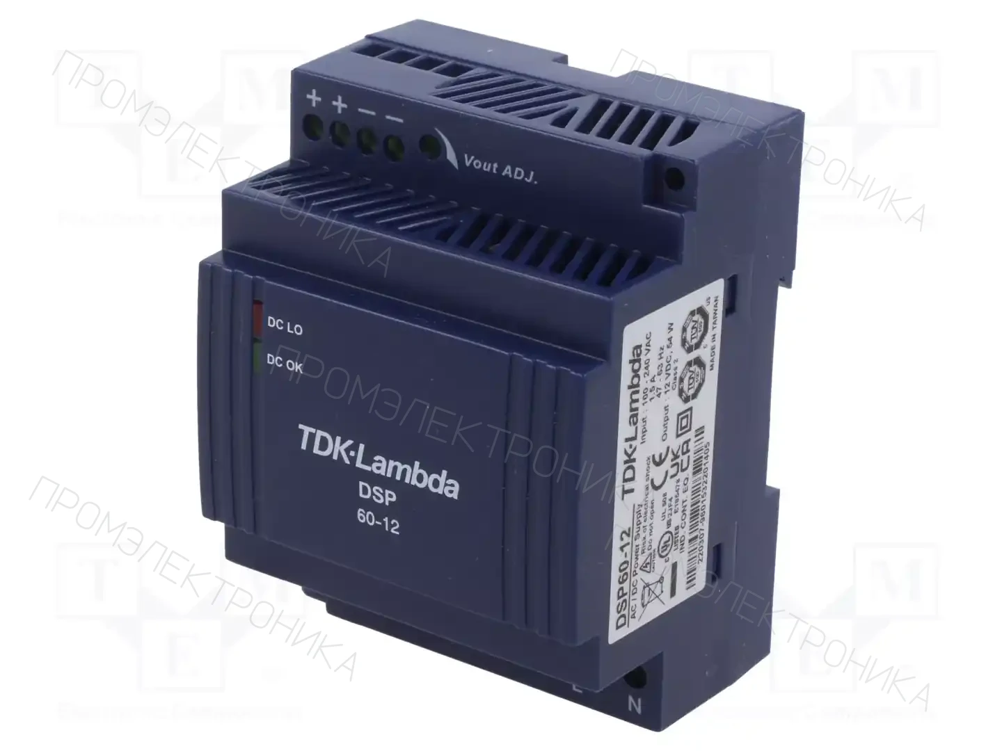 TDK-LAMBDA DSP60-12 — Блоки питания на DIN-рейку