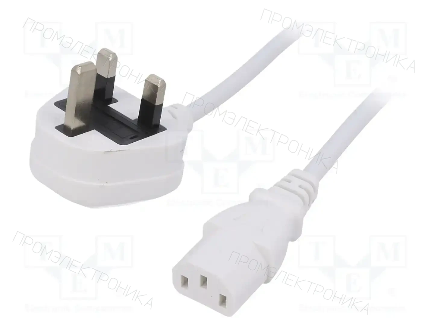 LIAN DUNG LT-318(3A)+501 3X0.75 WHT 1.5M — Кабели питания компьютерные и универс