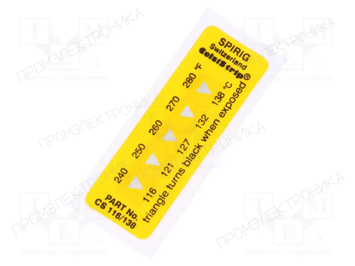 SPIRIG CS-116/138 — Термоиндикаторные этикетки
