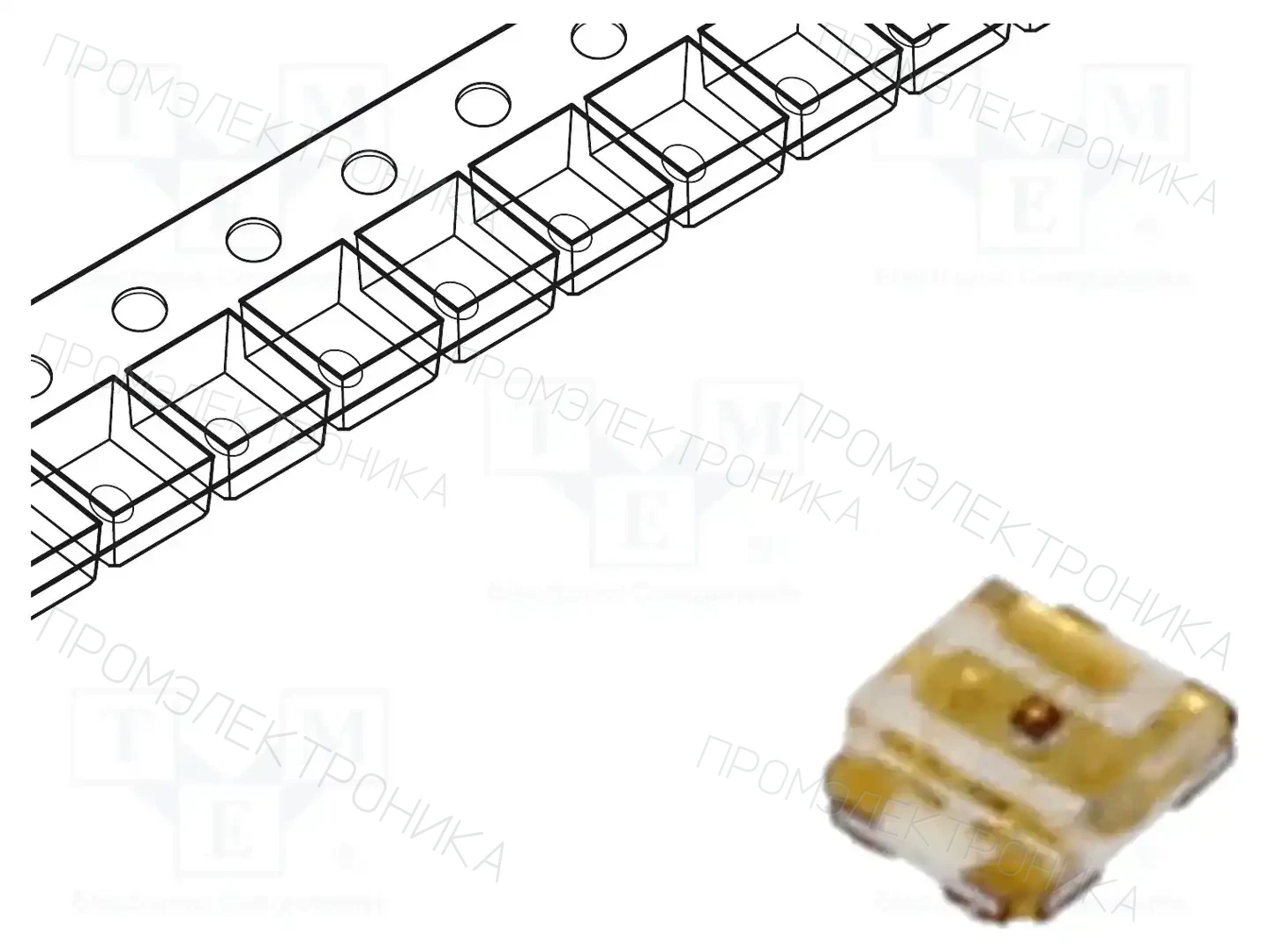 KINGBRIGHT ELECTRONIC KPHF-1612QBDSURKZGC — Светодиоды SMD цветные