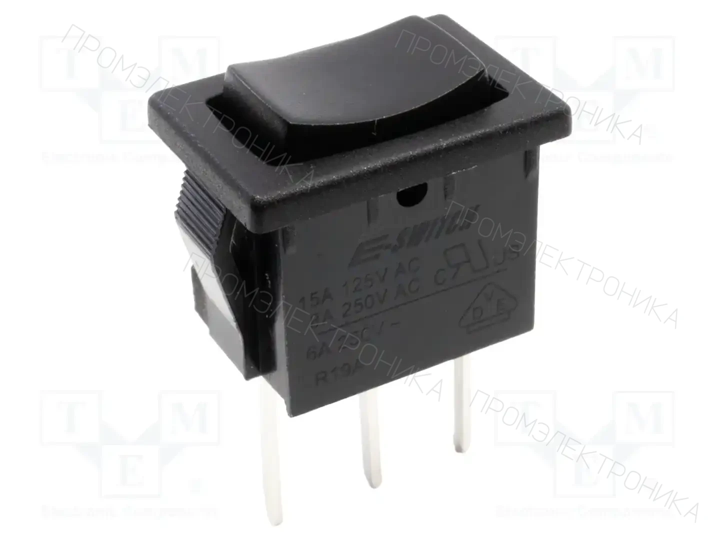 E-SWITCH R1966DBLKBLKEP — Переключатели типа Rocker