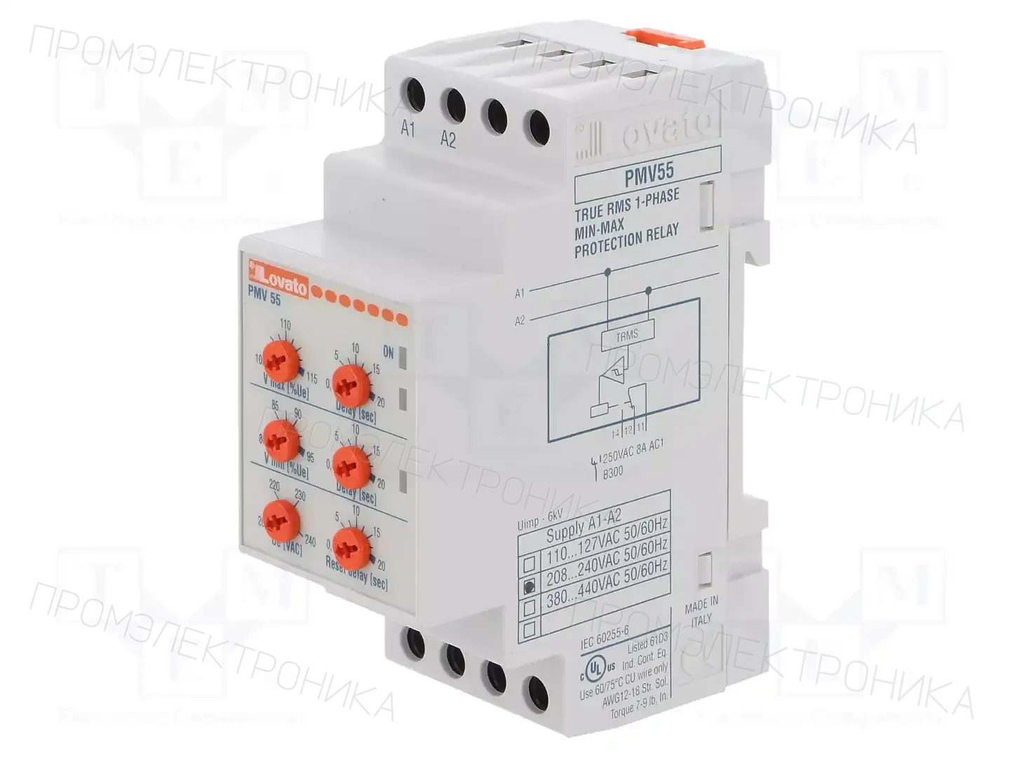 LOVATO ELECTRIC PMV55A240 — Контрольные реле