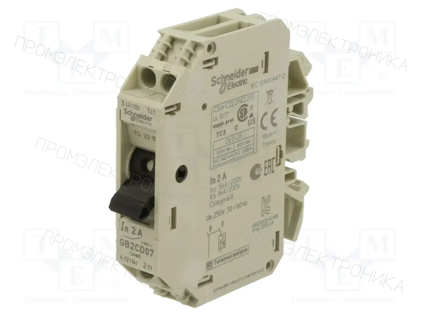 SCHNEIDER ELECTRIC GB2CD07 — Выключатели двигательные