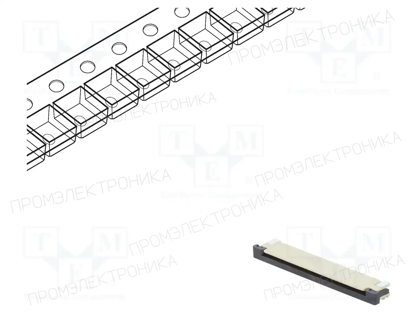 CONNFLY DS1020-07-24VBT1B-R — Разъeмы FFC/FPC растр 1,00мм