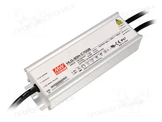 MEAN WELL HLG-80H-C350B — Блоки питания для LED