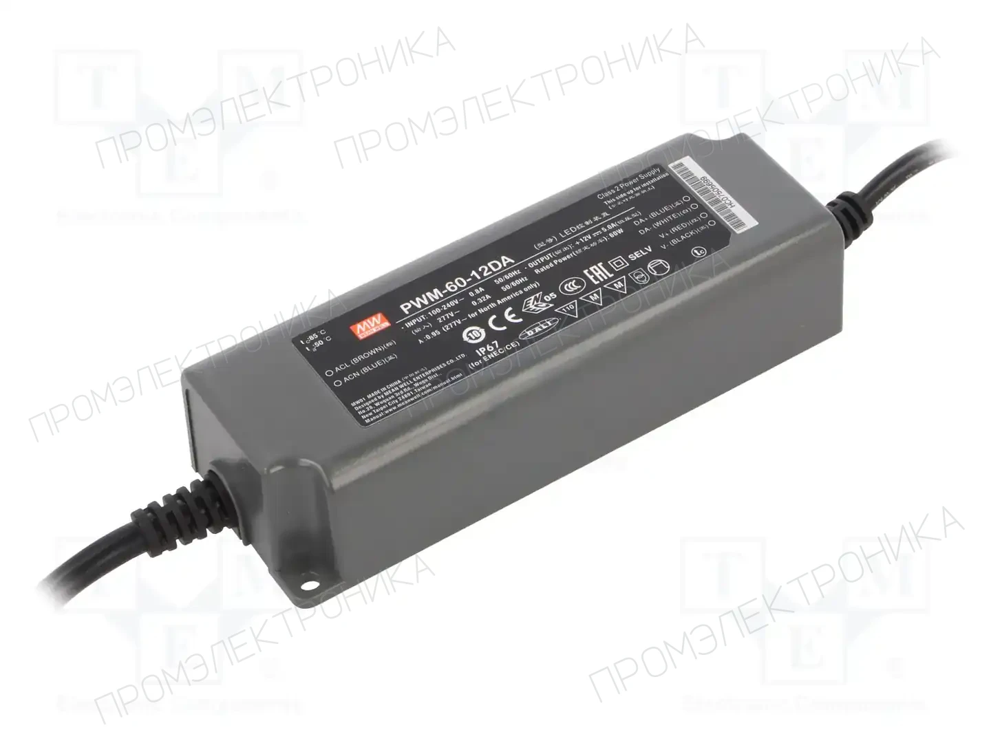 MEAN WELL PWM-60-12DA — Блоки питания для LED