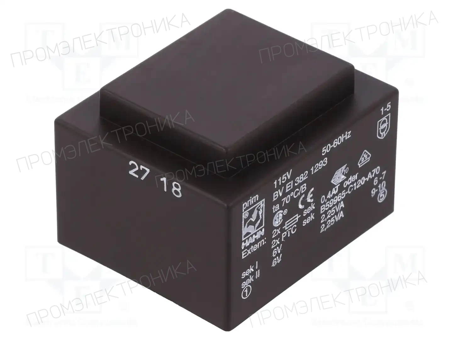 HAHN BV EI 382 1293 — Трансформаторы PCB