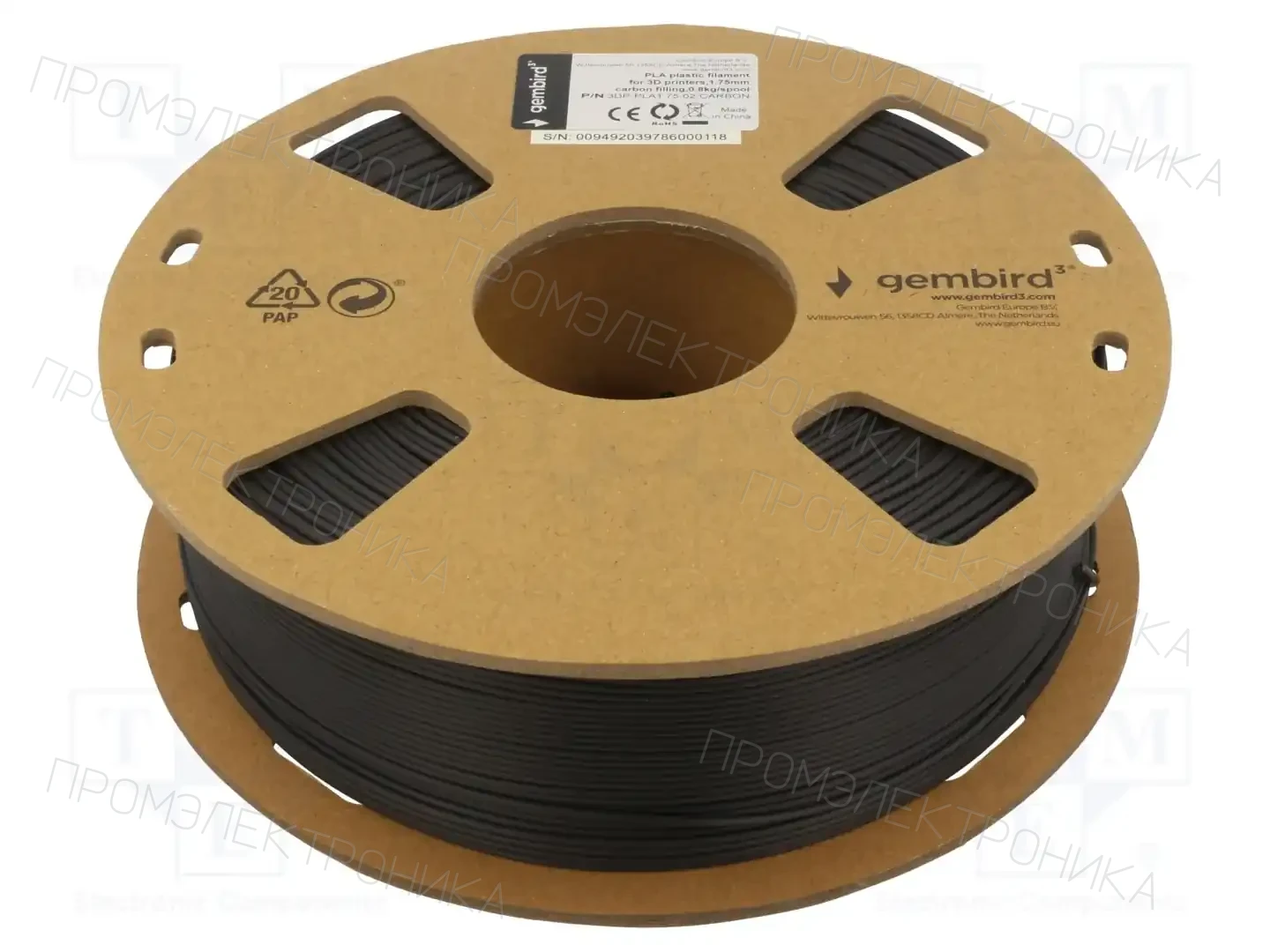 GEMBIRD 3DP-PLA1.75-02-CARBON — Принтеры 3D и аксессуары