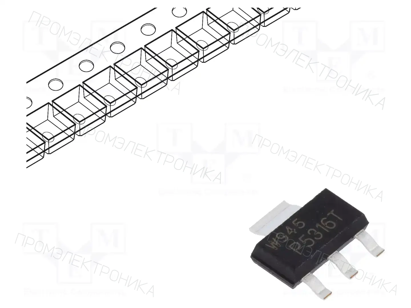 NEXPERIA BCP53-16TX — Транзисторы PNP SMD