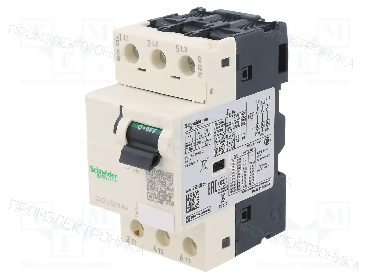 SCHNEIDER ELECTRIC GV2LE08 — Выключатели двигательные