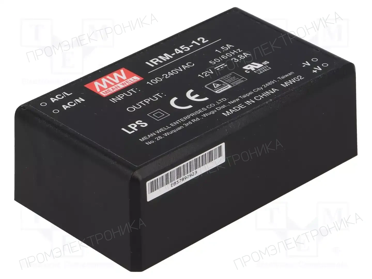 MEAN WELL IRM-45-12 — Преобразователи AC/DC для PCB